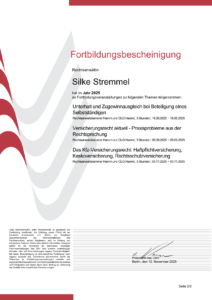 Fortbildungsbescheinigung Silke Stremmel 2025 Seite 2